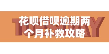 花呗借呗逾期两个月补救攻略