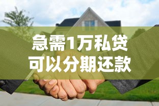 急需1万私贷可以分期还款吗
