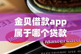 金贝借款app属于哪个贷款口子