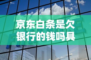 京东白条是欠银行的钱吗具体解析