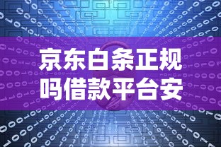 京东白条正规吗借款平台安全解析