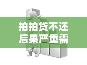 拍拍贷不还后果严重需警惕