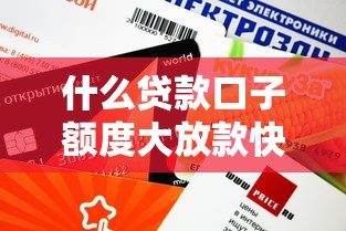 什么贷款口子额度大放款快