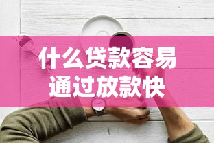 什么贷款容易通过放款快