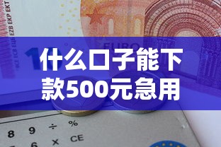什么口子能下款500元急用