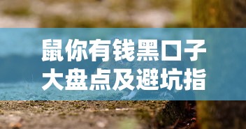 鼠你有钱黑口子大盘点及避坑指南