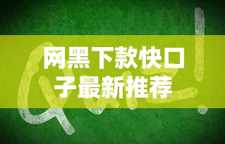 网黑下款快口子最新推荐