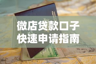 微店贷款口子快速申请指南