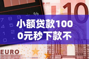 小额贷款1000元秒下款不查征信平台