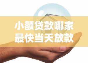 小额贷款哪家最快当天放款