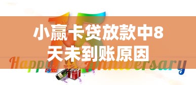 小赢卡贷放款中8天未到账原因