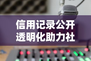 信用记录公开透明化助力社会公正