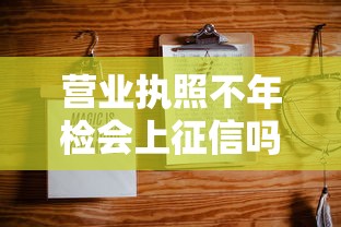 营业执照不年检会上征信吗