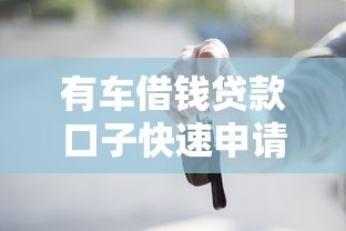 有车借钱贷款口子快速申请指南