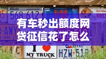 有车秒出额度网贷征信花了怎么办