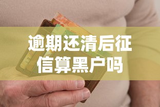 逾期还清后征信算黑户吗