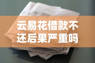 云易花借款不还后果严重吗