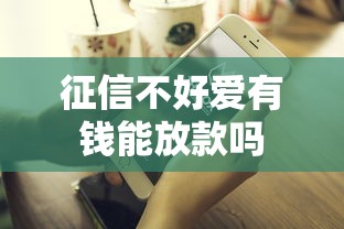 征信不好爱有钱能放款吗