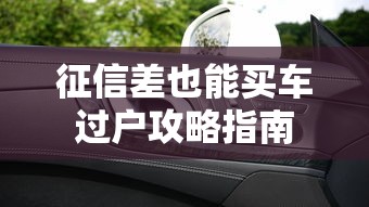征信差也能买车过户攻略指南