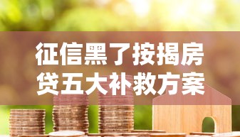 征信黑了按揭房贷五大补救方案