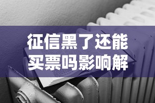征信黑了还能买票吗影响解析
