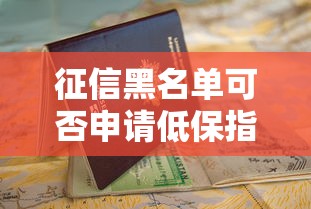 征信黑名单可否申请低保指南