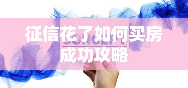 征信花了如何买房成功攻略
