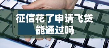 征信花了申请飞贷能通过吗
