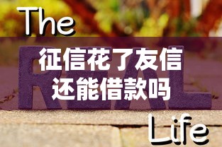 征信花了友信还能借款吗