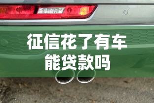 征信花了有车能贷款吗
