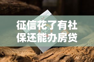 征信花了有社保还能办房贷吗