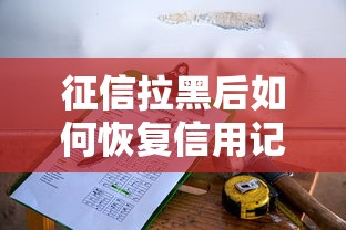 征信拉黑后如何恢复信用记录