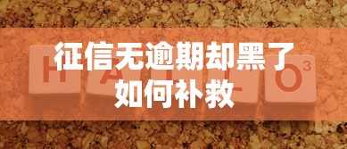 征信无逾期却黑了如何补救