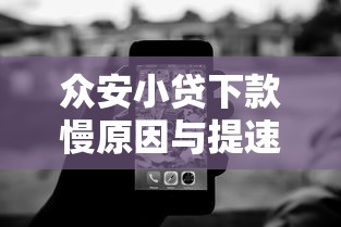 众安小贷下款慢原因与提速技巧