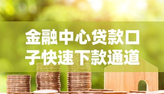 金融中心贷款口子快速下款通道