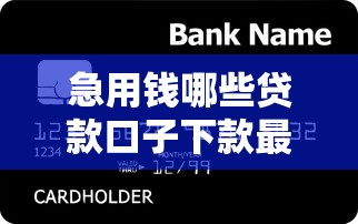 急用钱哪些贷款口子下款最快