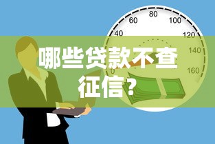 哪些贷款不查征信？