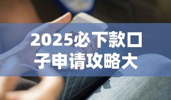 2025必下款口子申请攻略大全