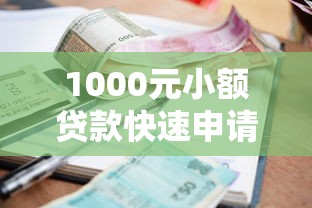 1000元小额贷款快速申请指南