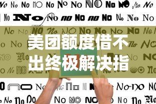 美团额度借不出终极解决指南