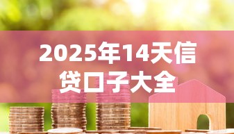 2025年14天信贷口子大全