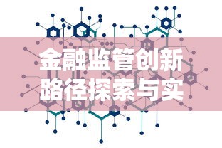 金融监管创新路径探索与实践 金融监管创新路径探索与实践