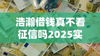 浩瀚借钱真不看征信吗2025实测