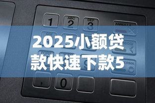 2025小额贷款快速下款5大口子 2025小额贷款快速下款5大口子