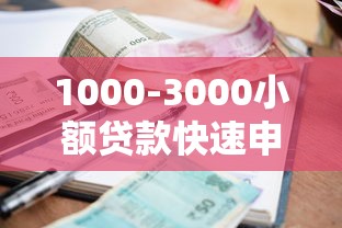1000-3000小额贷款快速申请指南