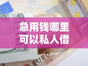 急用钱哪里可以私人借款？急需短期周转安全可靠渠道