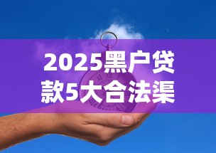 2025黑户贷款5大合法渠道实测