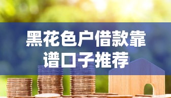 黑花色户借款靠谱口子推荐