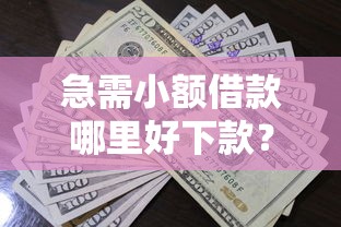 急需小额借款哪里好下款？要类似现金秒到账的借款平台