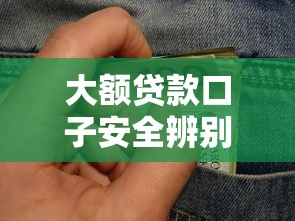 大额贷款口子安全辨别技巧
